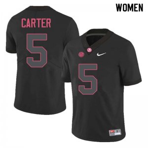 NCAA Women's Alabama Crimson Tide #5 Shyheim Carter Stitched College Nike Authentic Black Football Jersey LA17S24IS